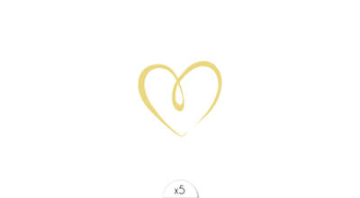 Golden heart x5