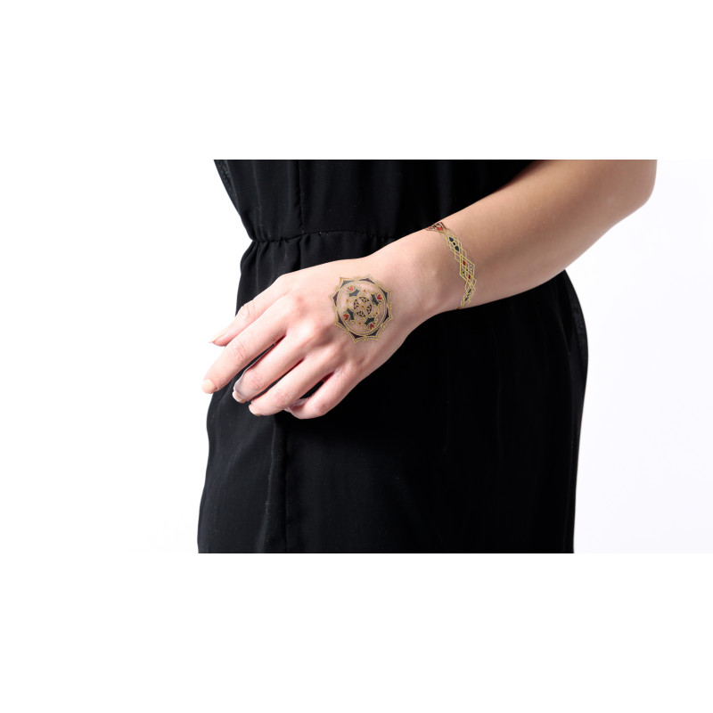 tatouages temporaires - Bracelet losanges x5