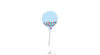 Ballon bleu clair x5