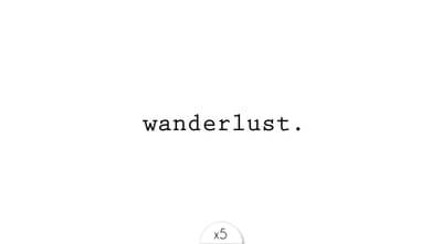 Wanderlust