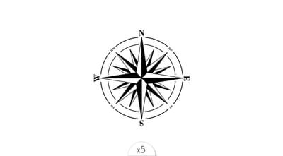 Tatouage Ephemere Boussole Sioou