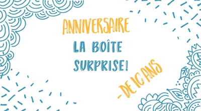 Anniversaire moins de 10 ans