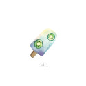 Tatouages temporaires Sioou - Sorbet kiwi x5