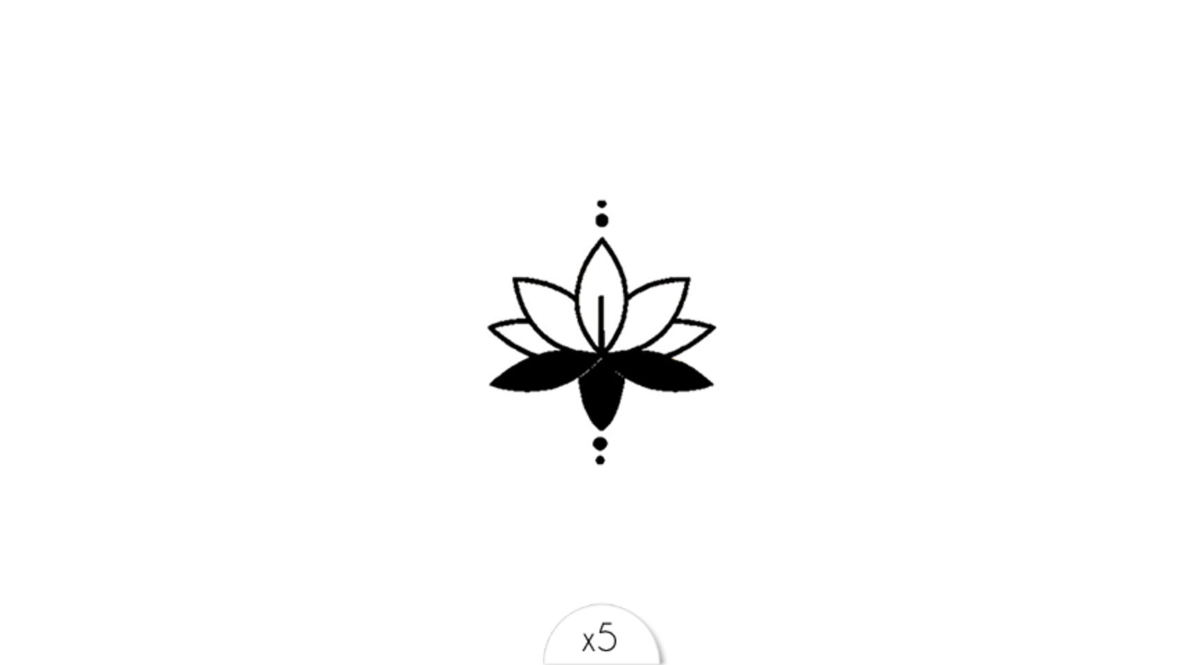 Sioou - Petit Tatouage éphémère lotus