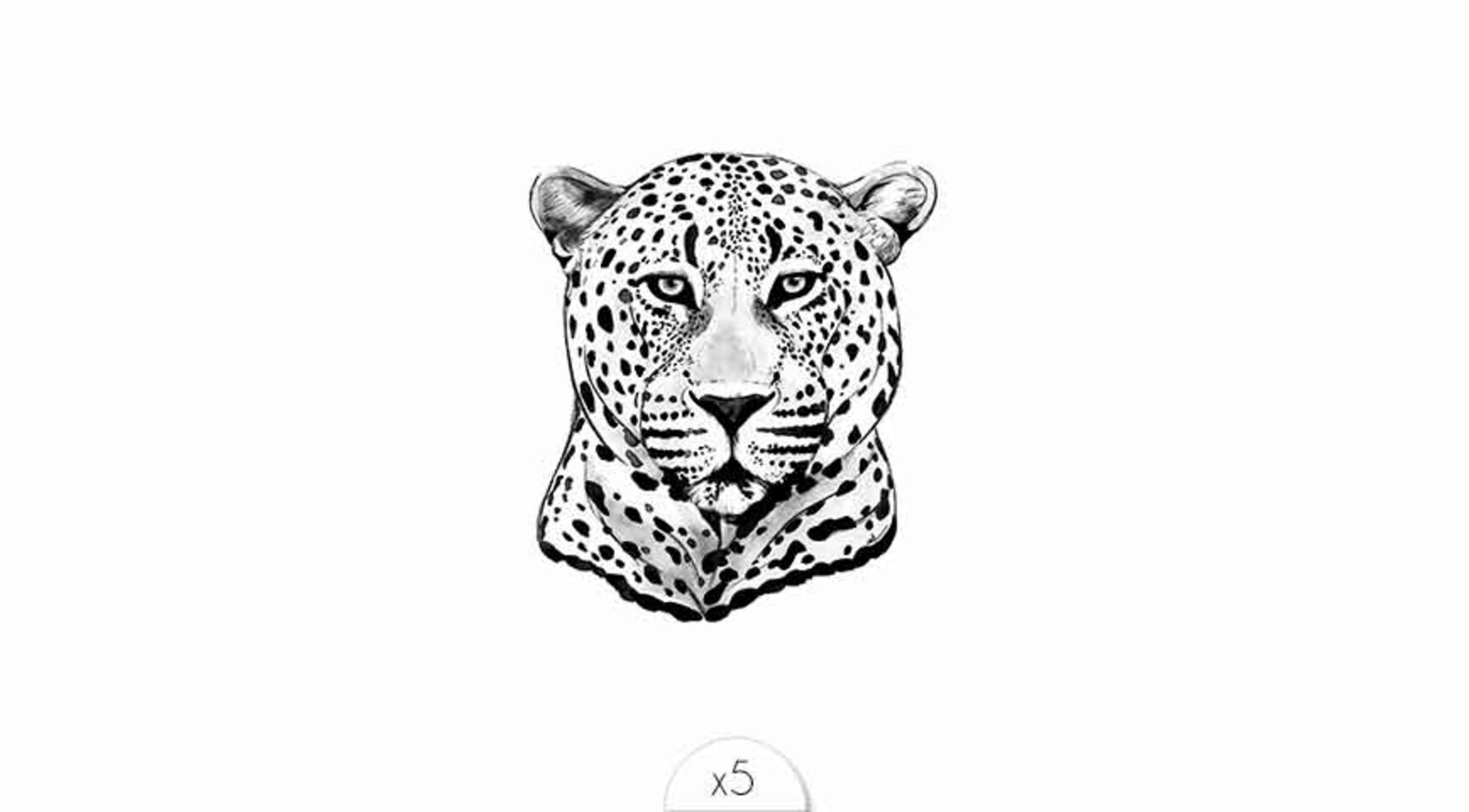 How to Draw a Cheetah tattoo  Как нарисовать татуировку гепарда  YouTube