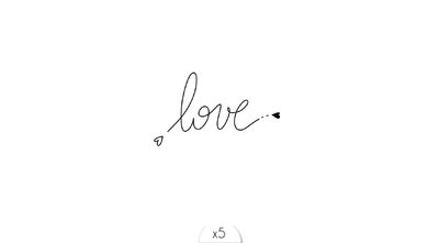 Love Heart x5