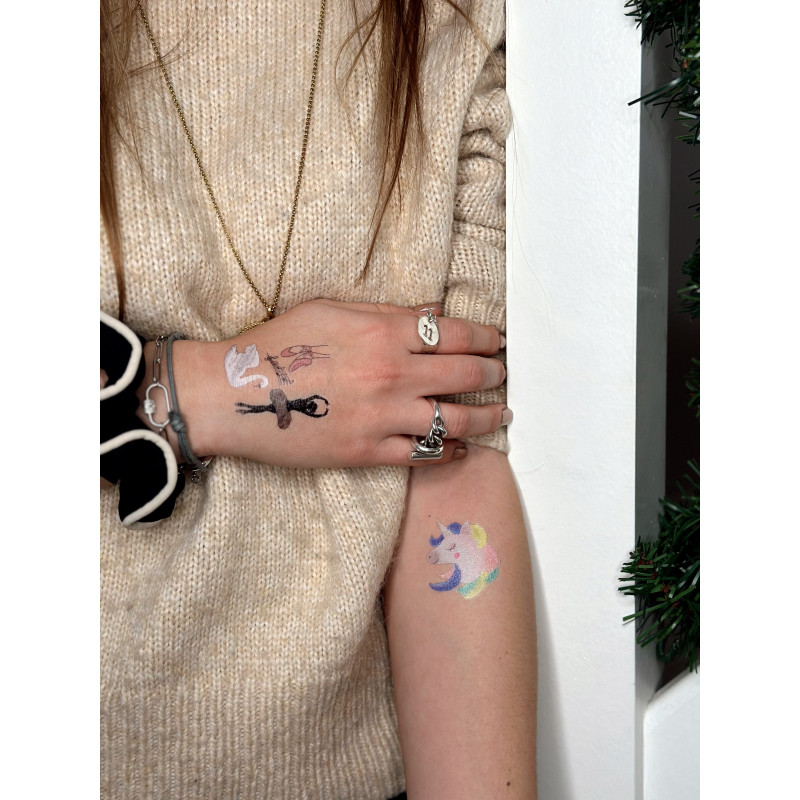 Unicorn temporary tattoo
