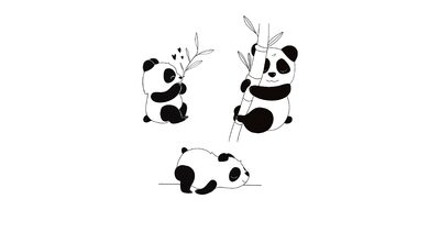 Bambou le panda x5