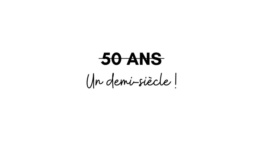 50 years, half a century! x5