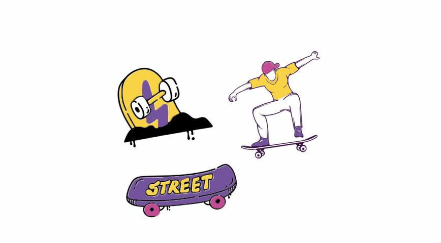 Skateboard x5
