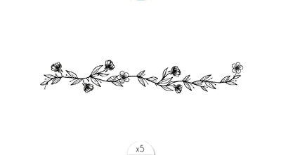 Floral bracelet x5