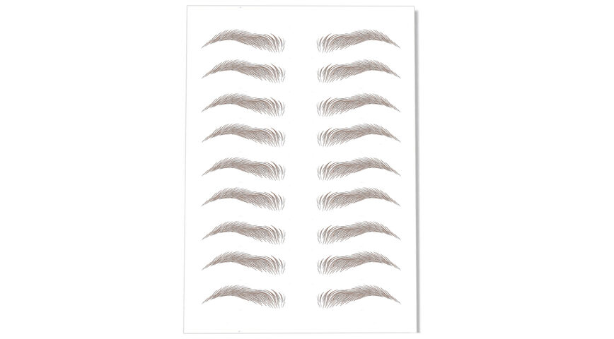 Brown therapeutic eyebrows