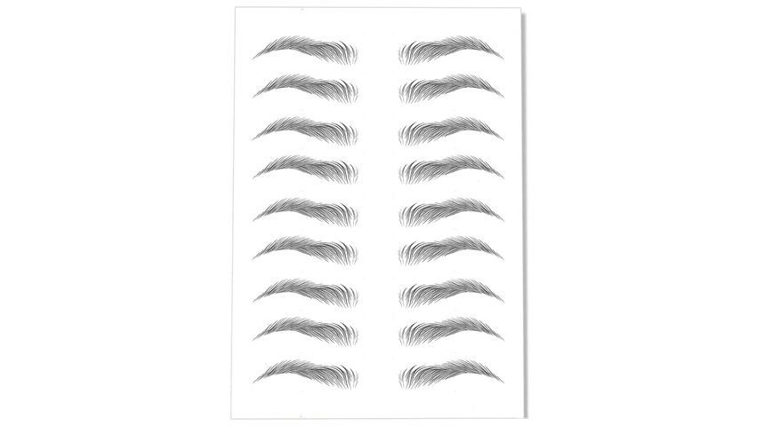 tatouages éphémères sourcils noirs