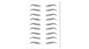tatouages éphémères sourcils noirs