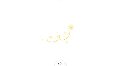 Flock of snowflakes x5
