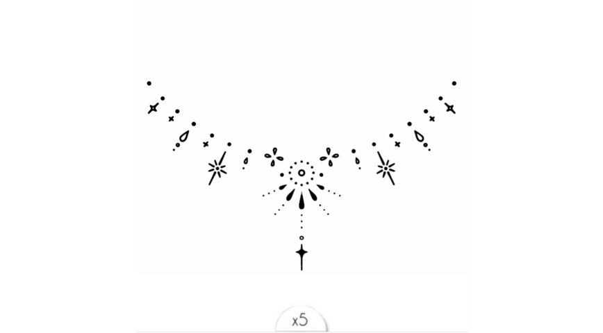 Le collier d'étoiles x5