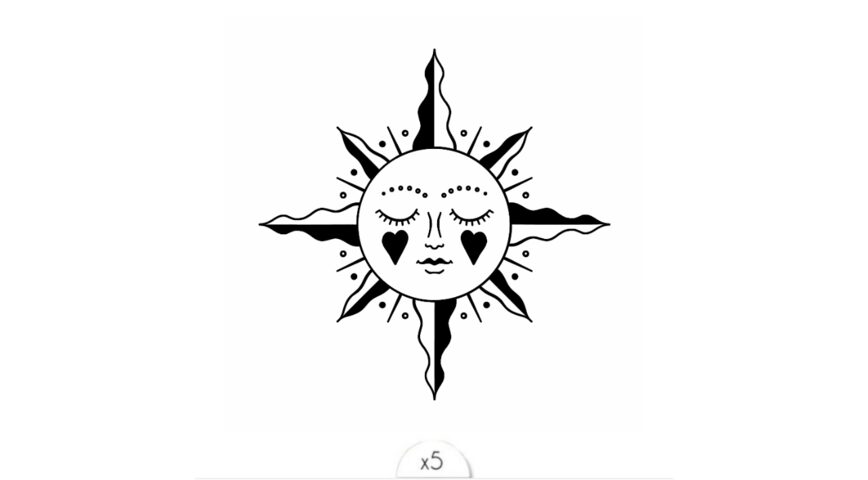 Un visage ensoleillé x5
