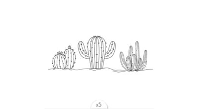 La ligne des cactus x5