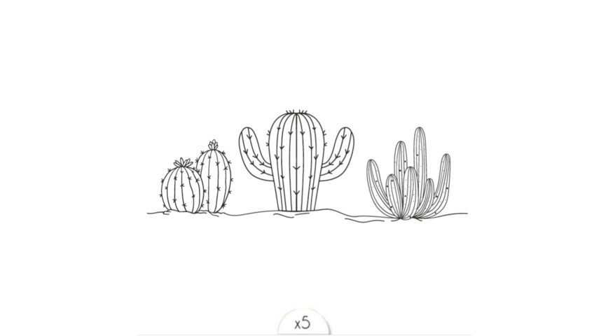 La ligne des cactus x5