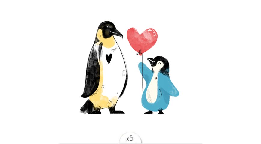 The penguin family x5