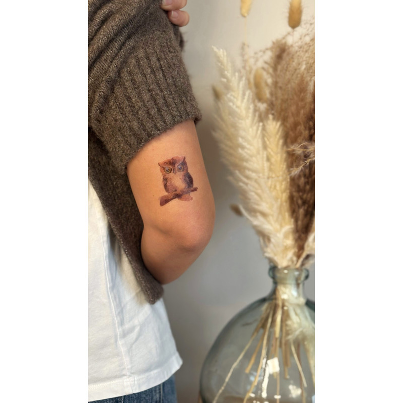 The Owl x5 Temporary tattoo