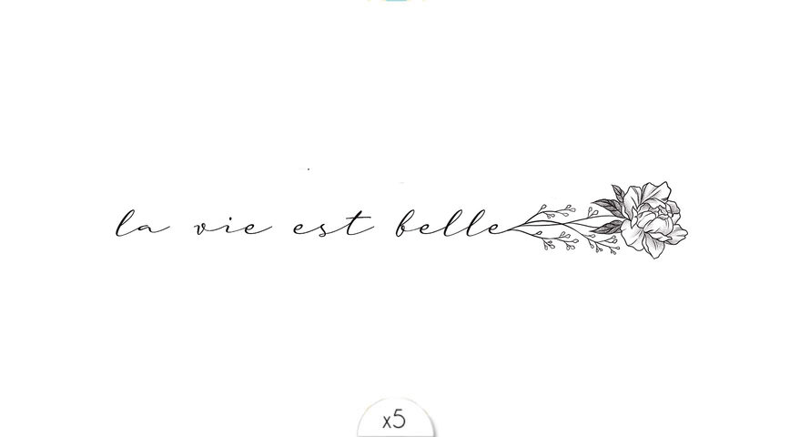 Bracelet La vie est belle x5