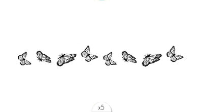 Bracelet papillons x5