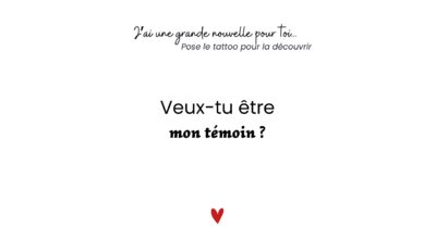 Veux-tu être mon témoin ? x5