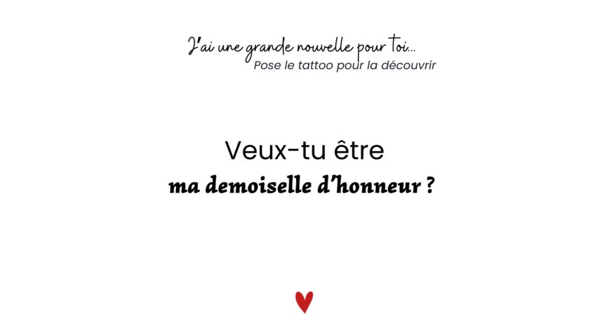 Veux-tu être ma demoiselle d'honneur ? x5