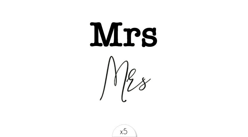 Mrs & Mrs