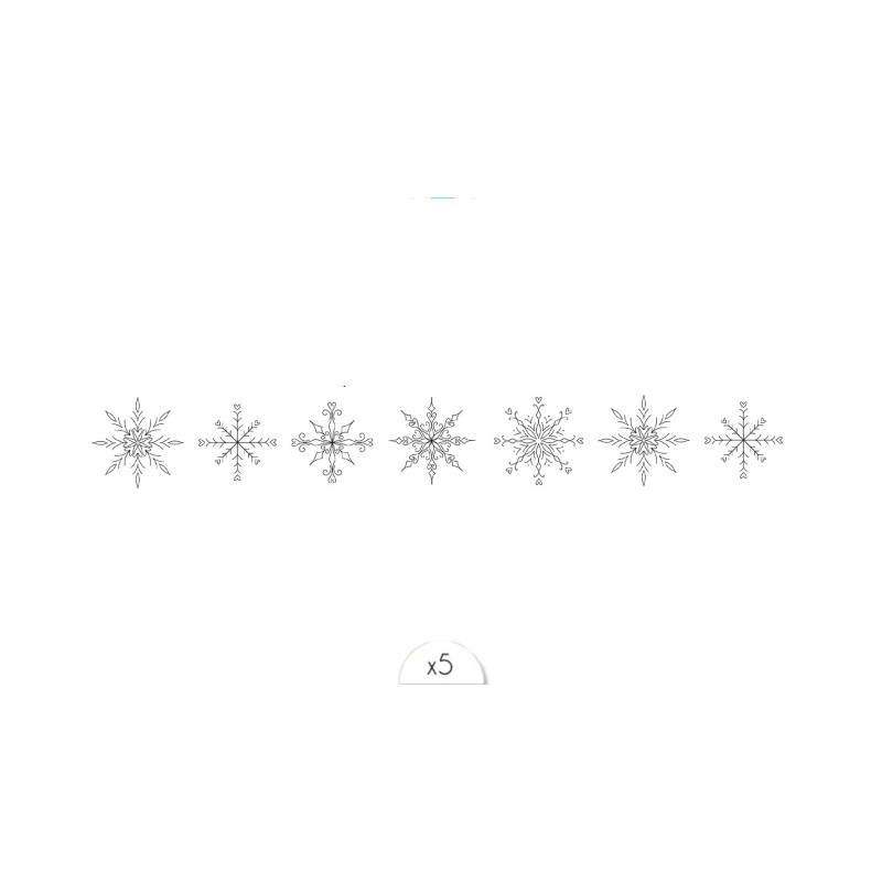 Tatouage éphémère bracelet Flocons – Bijou d’hiver | Sioou