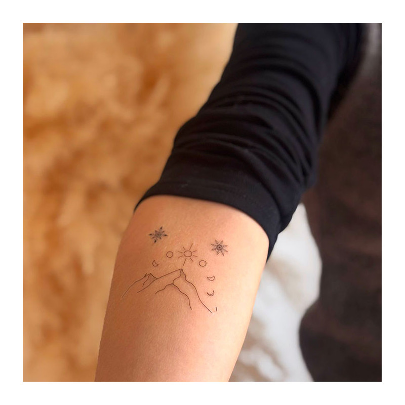 tatouages éphémères Cycle éternel