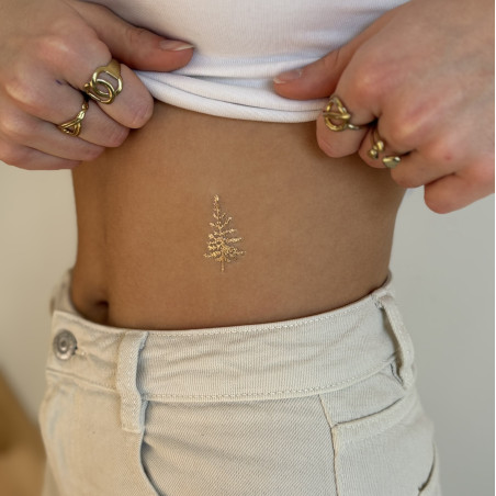 Sioou temporary tattoos - Golden fir tree x5