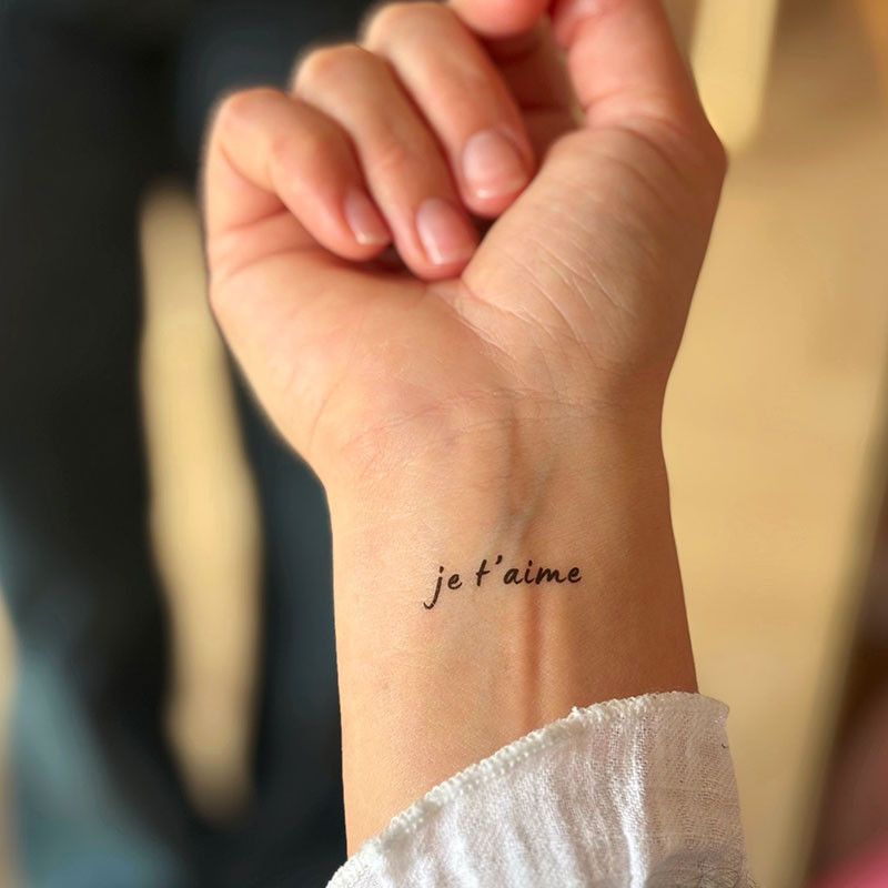 Temporary tattoo I love you by Sioou