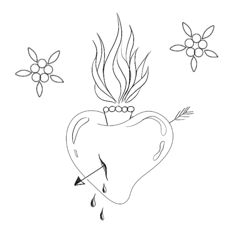Coeur avec une flèche