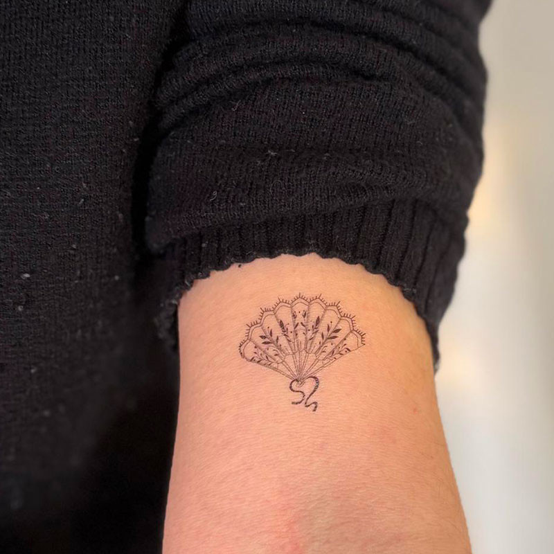 Sioou temporary tattoo - The fan