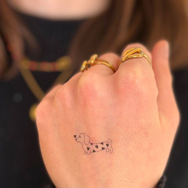 Tatouage éphémère Sioou - Le teckel