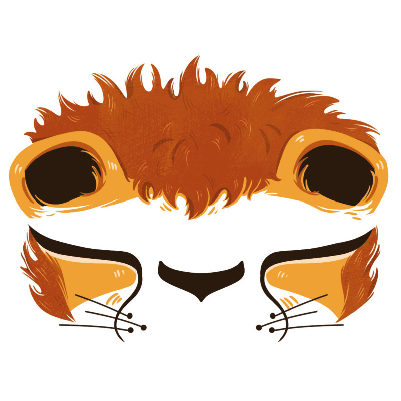 Sioou temporary tattoos - Mini lion mask