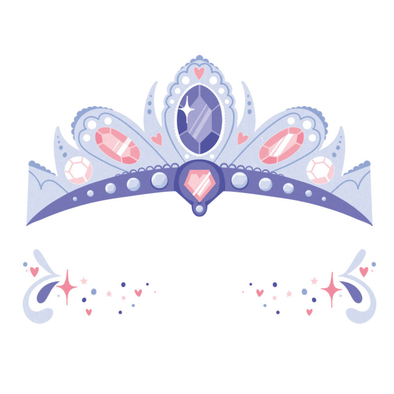 Sioou temporary tattoos - Mini princess mask