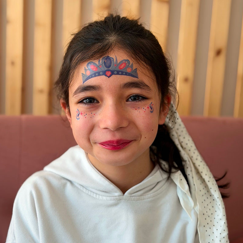 Mini masque de princesse - Tattoo temporaire
