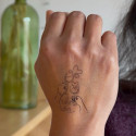 Tattoo éphémère mariage Sioou  - écriture "Tchin tchin"