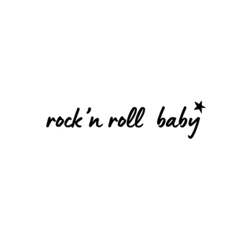 Show off your rock attitude with the Rock'n roll baby temporary tattoo