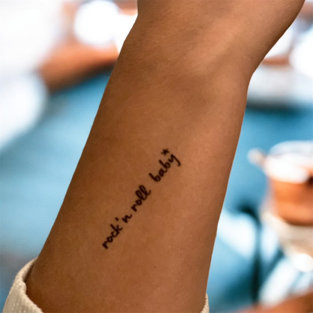Temporary tattoo to show off your rock ‘n’ roll attitude