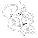 Tatouage temporaire Sioou - Les masques