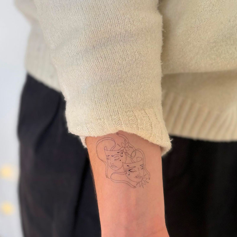 Sioou temporary tattoo - Masks