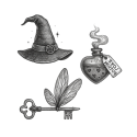 Temporary tattoo Sioou - Potion and spells