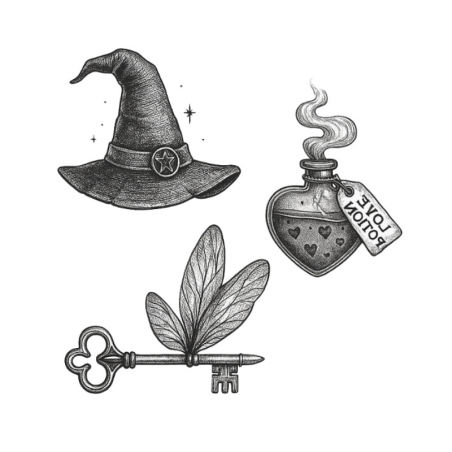Tatouage temporaire Sioou - Potions et sortilèges