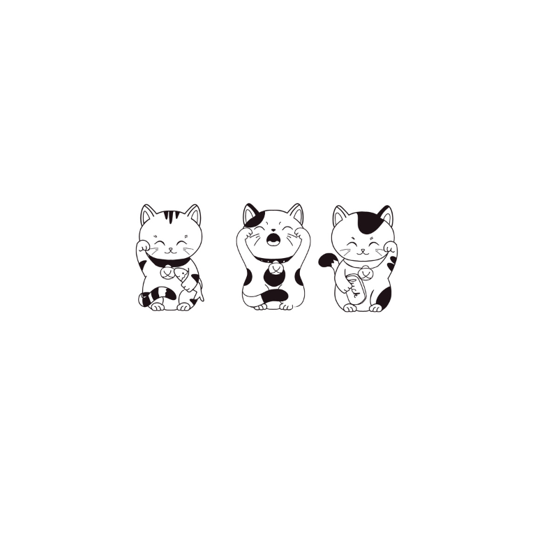 Tatouage temporaire Sioou - Trio Maneki