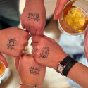 Team of the Bride" temporary tattoo by Sioou - special bachelorette party