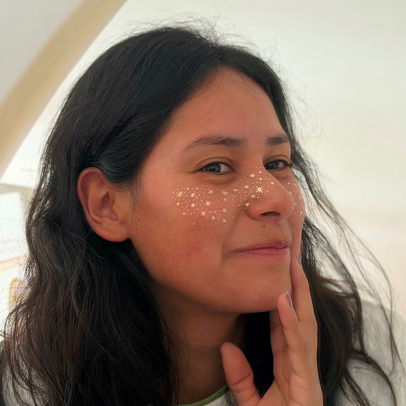 Tatouage éphémère Sioou - freckles dorées